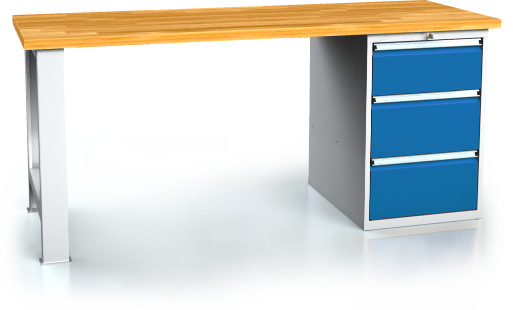 Standardausführung alcera PROFI - Platten - Fuß - Container 880 x 2000 x 700